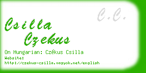 csilla czekus business card